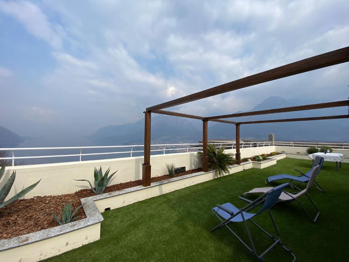 Attico With Big Terrace In Residence With Pool Valbrona Екстериор снимка