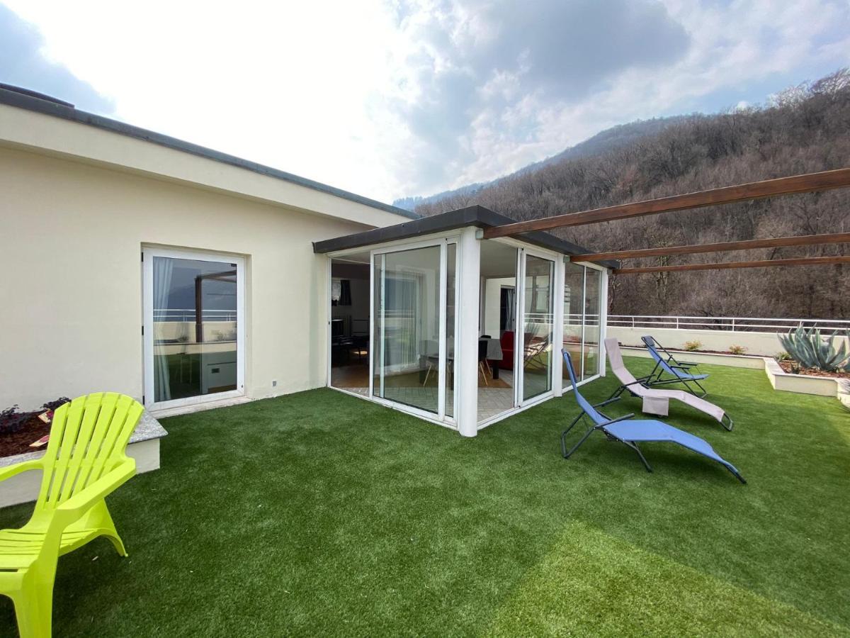 Attico With Big Terrace In Residence With Pool Valbrona Екстериор снимка